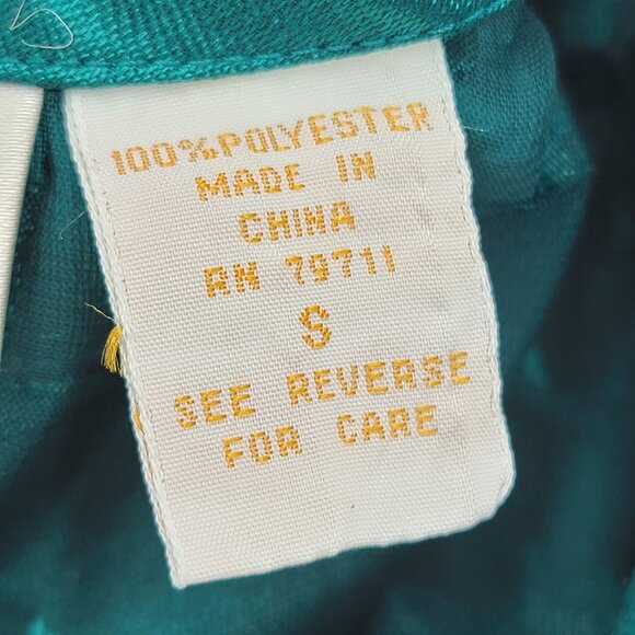 Vtg 90s Victoria Secret  Gold Label Jacquard Emerald Green Floral Sheer Teddy - Picture 10 of 15